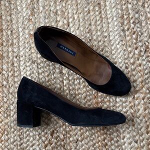 Margaux 40.5 M Black Suede "The Heel" Shoe Leather